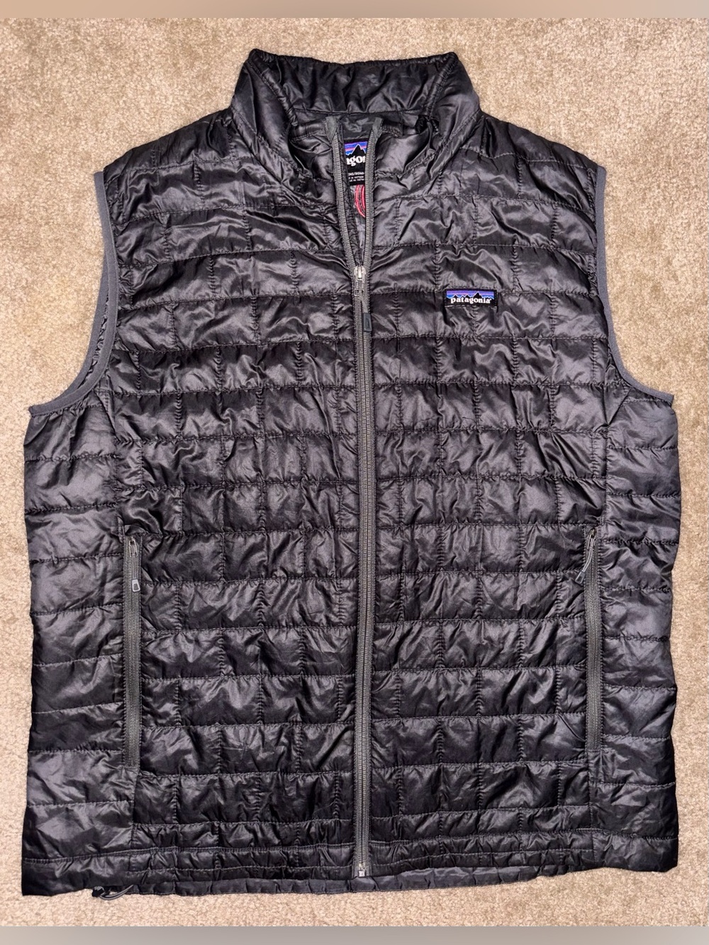 Patagonia Black Quilted Packable Men’s Vest